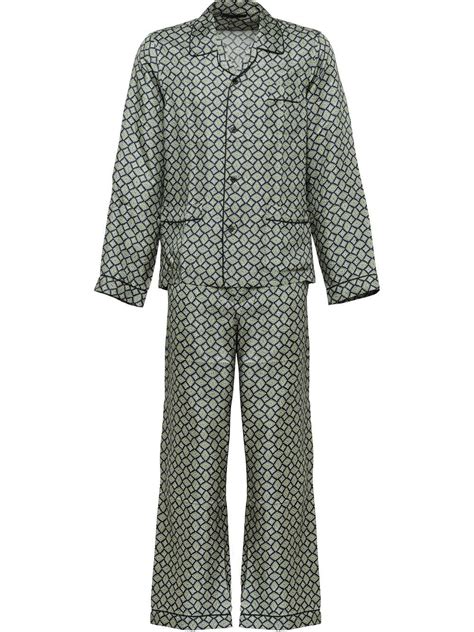 prada silk pajamas men